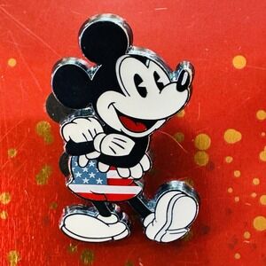 Patriotic Mickey Mouse USA American Flag Outfit Standing 2024 Disney Pin 162852